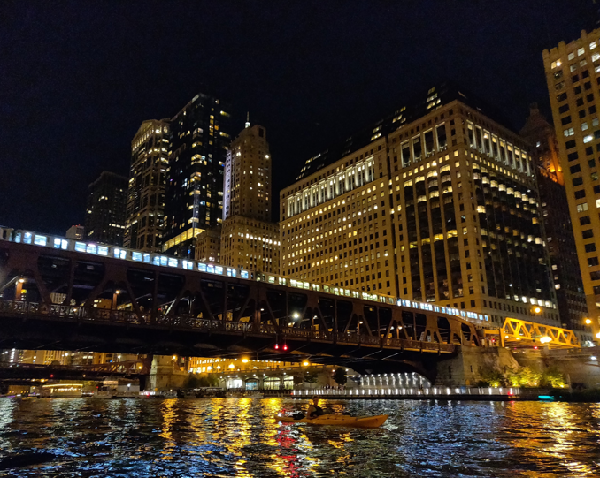 Buildings with a bridge pic