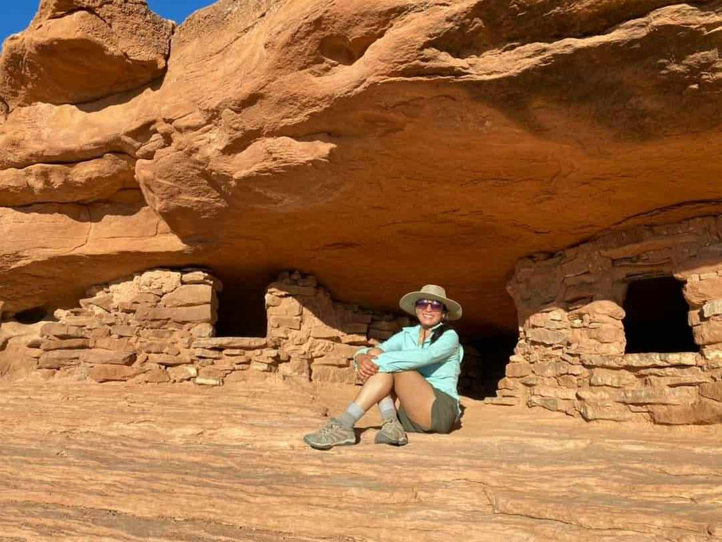 Christina near Rock formation pic